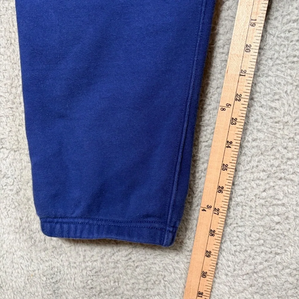 VTG J. Crew Sportswear Blue Fleece Sweatpants Men's Large Joggers‎ Sweatpants